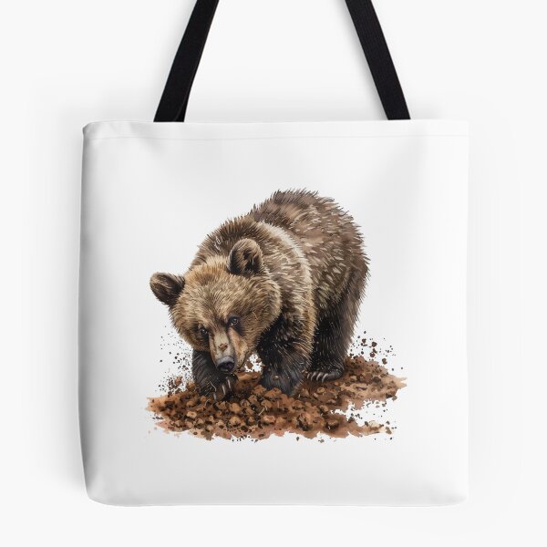 Item preview, Bear Cub | Cute Woodland Animal Watercolor Art designed and sold by Mandayartstudio.