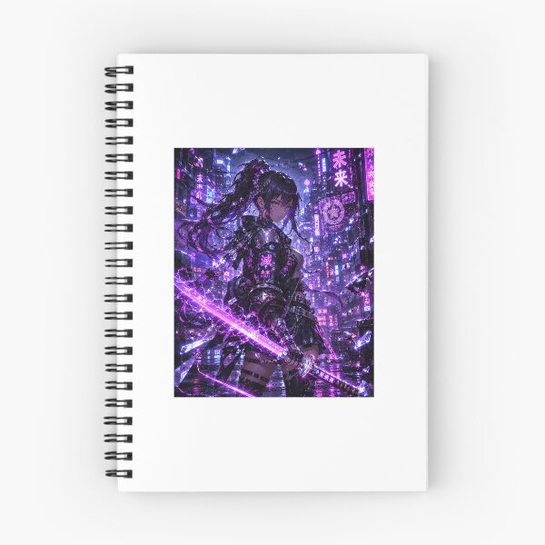 Item preview, Neon Ronin Girl Sticker Sticker designed and sold by blossomfun.