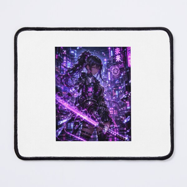 Item preview, Neon Ronin Girl Sticker Sticker designed and sold by blossomfun.