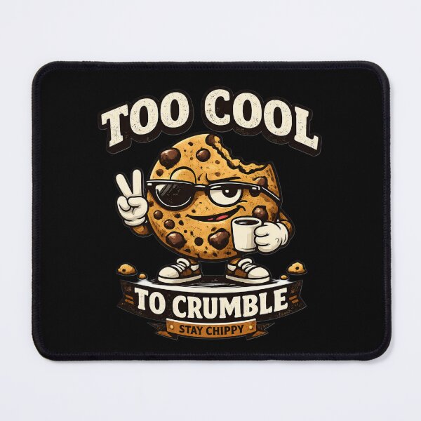 Item preview, Too Cool to Crumble – Funny Chocolate Chip Cookie designed and sold by SidTastic .