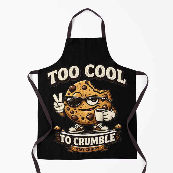 Item preview, Too Cool to Crumble – Funny Chocolate Chip Cookie designed and sold by SidTastic .