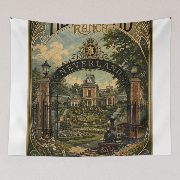 Item preview, Neverland Home of Michael Jackson in Sepia designed and sold by LuluLeb.