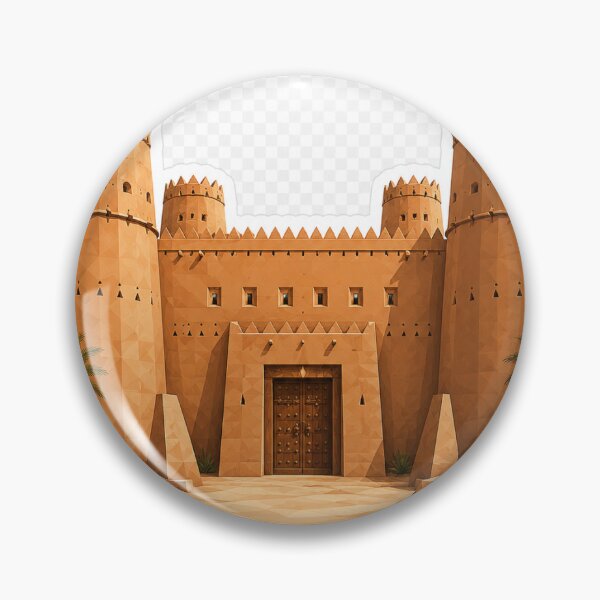 Item preview, Masmak Fortress Riyadh Saudi Arabia | Najdi Historic Landmark designed and sold by DesertInkArt.