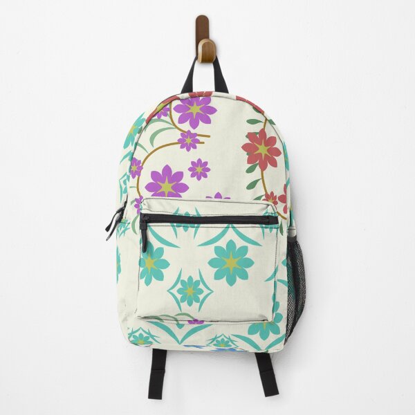 Item preview, Colorful Decorative Floral Botanical Composition with Stylized Flowers and Curved Vines, Vector Illustration designed and sold by Ei-Ei.
