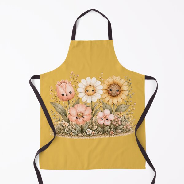 Item preview, Kawaii Flower Besties Illustration – Cute Tulip Daisy Sunflower Design designed and sold by MagicMakerPh.