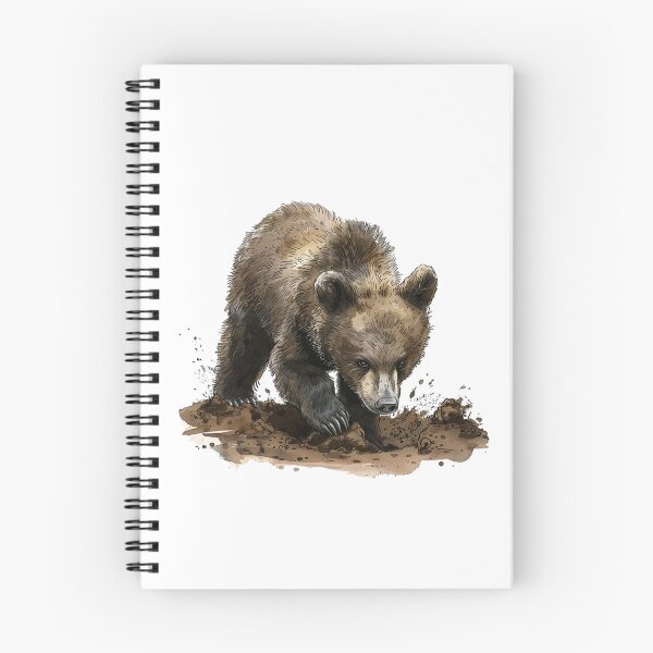 Item preview, Bear Cub | Cute Woodland Animal Watercolor Art designed and sold by Mandayartstudio.