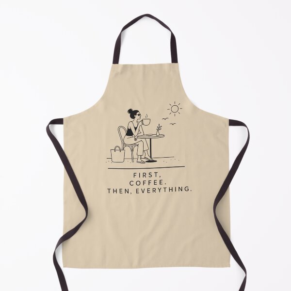 Item preview, First Coffee Then Everything Funny Quote Design designed and sold by VIVID COLORS CLUB.