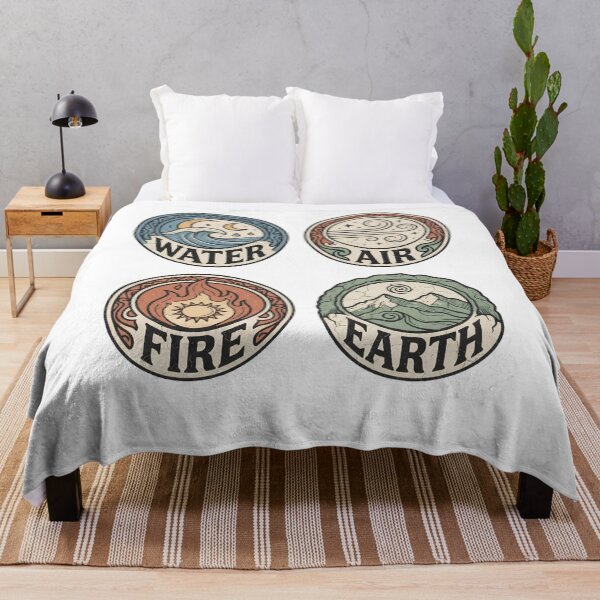 Item preview, Four Elements Water Air Fire Earth Vintage Mystical Nature designed and sold by Mr. L.S.
