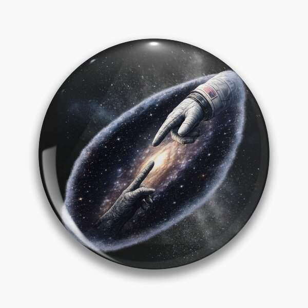 Item preview, Copy of Michelangelo Astronaut with Alien Hands Galaxy Space Sci-Fi designed and sold by Genius Geek.
