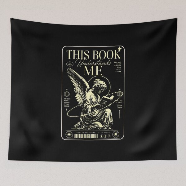 Item preview, This Book Understands Me – Gothic Book Lover Typography Quote designed and sold by StockAnime.