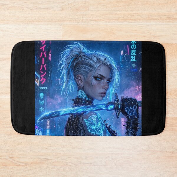 Item preview, Cyberpunk Neon Samurai Gothic Punk  designed and sold by A-T-H.