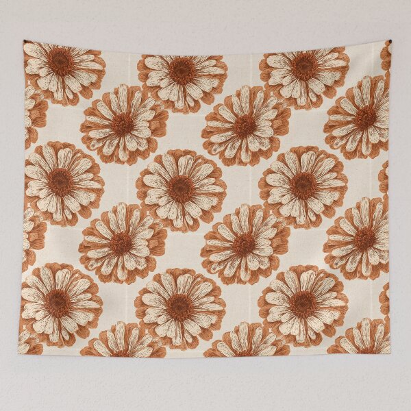 Item preview, Cute Zinnia Flower  - Flower Garden Pattern - Gifts For Girls designed and sold by RoyalStarsPatts.