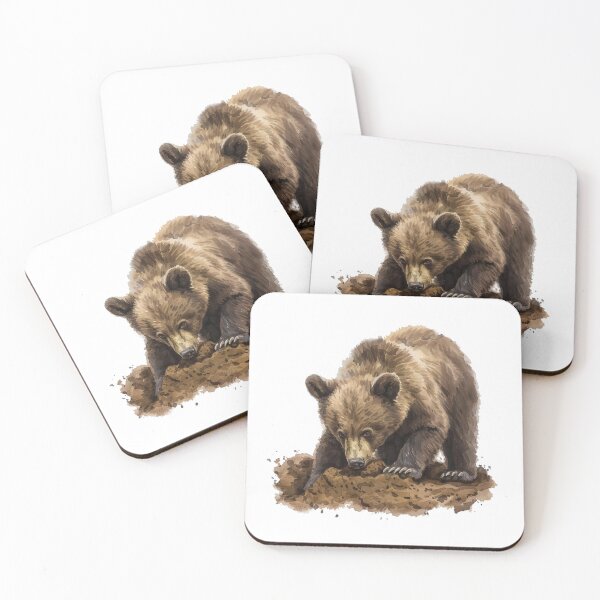Item preview, Bear Cub | Cute Woodland Animal Watercolor Art designed and sold by Mandayartstudio.