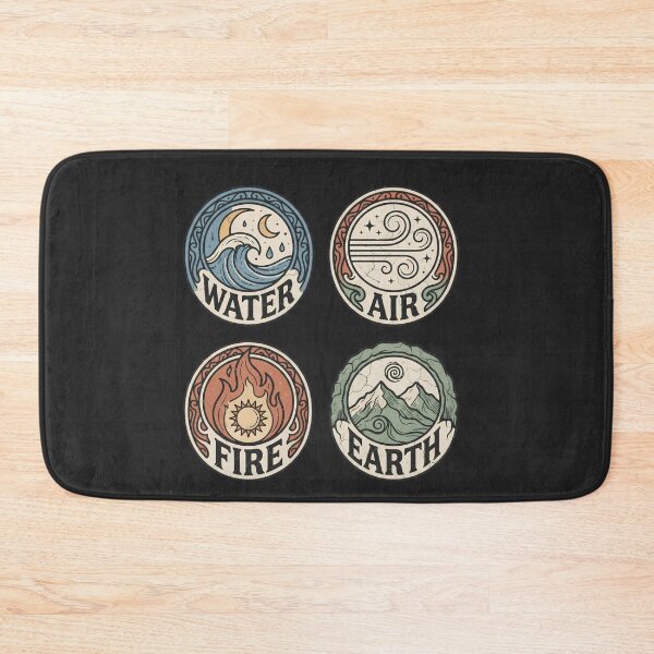 Item preview, Four Elements Water Air Fire Earth Vintage Mystical Nature designed and sold by Mr. L.S.