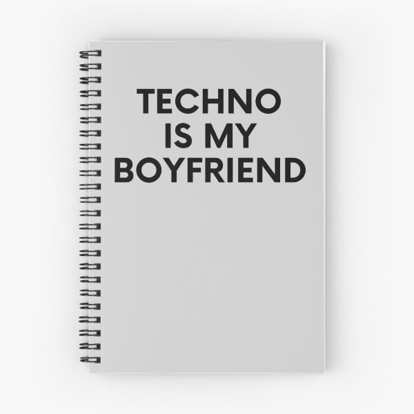 Item preview, Techno Is My Boyfriend Bold Typography designed and sold by eMKa82.