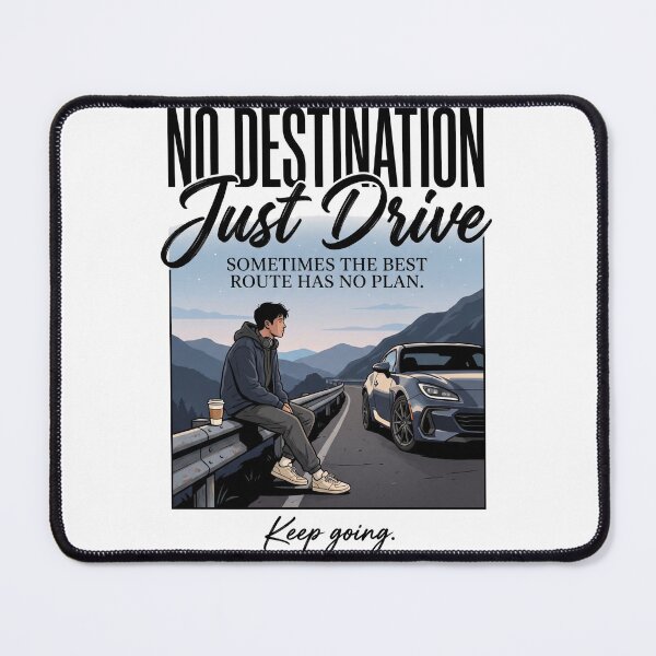 Item preview, No Destination. Just Drive. | Premium Automotive Streetwear | Mountain Drive Graphic Tee designed and sold by SAJ Design Studio.