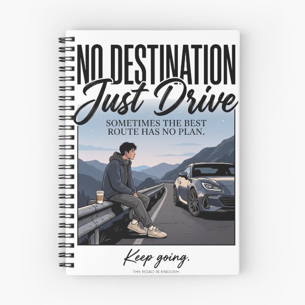 Item preview, No Destination. Just Drive. | Premium Automotive Streetwear | Mountain Drive Graphic Tee designed and sold by SAJ Design Studio.