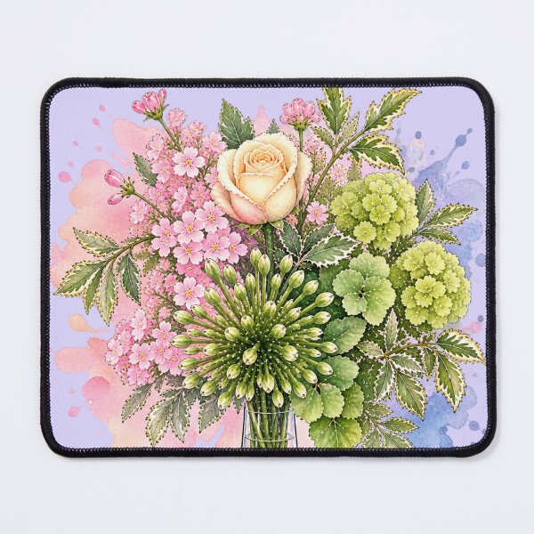 Item preview, Pastel Watercolor Flower Bouquet designed and sold by LoreliNLi.