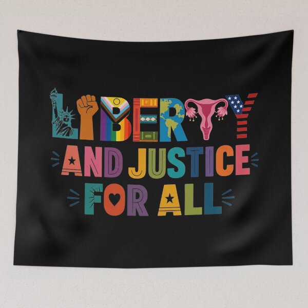Item preview, Liberty and Justice for ALL, Human Rights, Social Justice, Progressive Values designed and sold by Cchotlan.