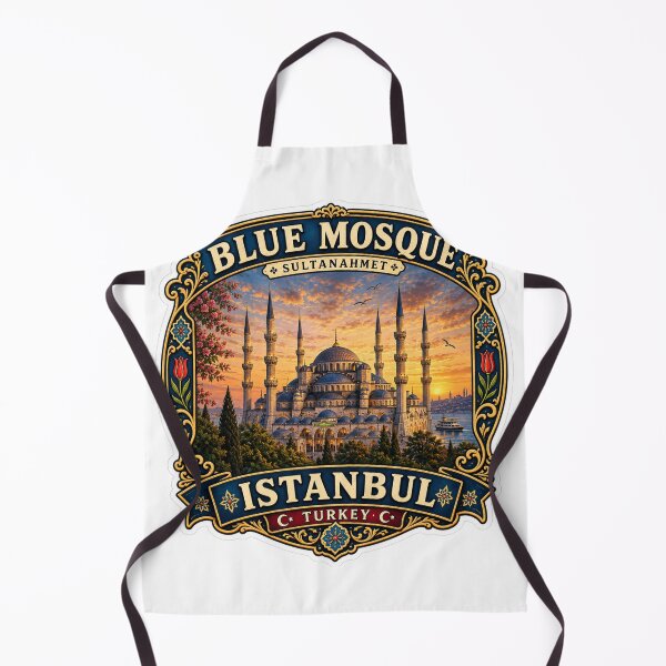 Item preview, Blue Mosque Istanbul Vintage Travel Badge | Sultanahmet Turkey Landmark Sticker designed and sold by DreamPaw Studio.