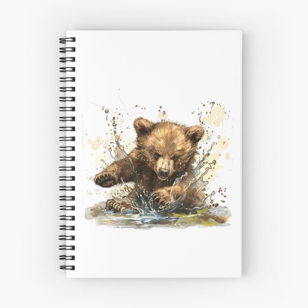 Item preview, Bear Cub | Cute Woodland Animal Watercolor Art designed and sold by Mandayartstudio.