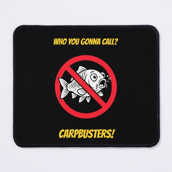 Item preview, Carpbusters Funny Movie Fishing Parody - Who You Gonna Call designed and sold by GeekAnglerStore.