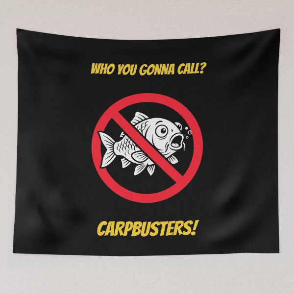 Item preview, Carpbusters Funny Movie Fishing Parody - Who You Gonna Call designed and sold by GeekAnglerStore.