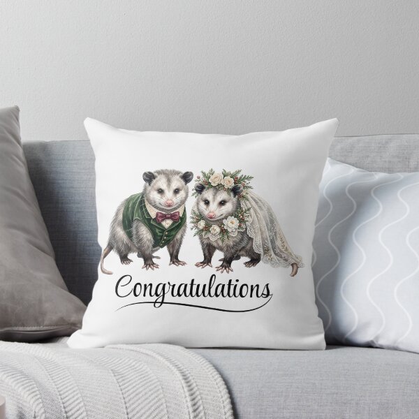 Item preview, Opossum's Couple Wedding Art designed and sold by Roy & Tiffany.