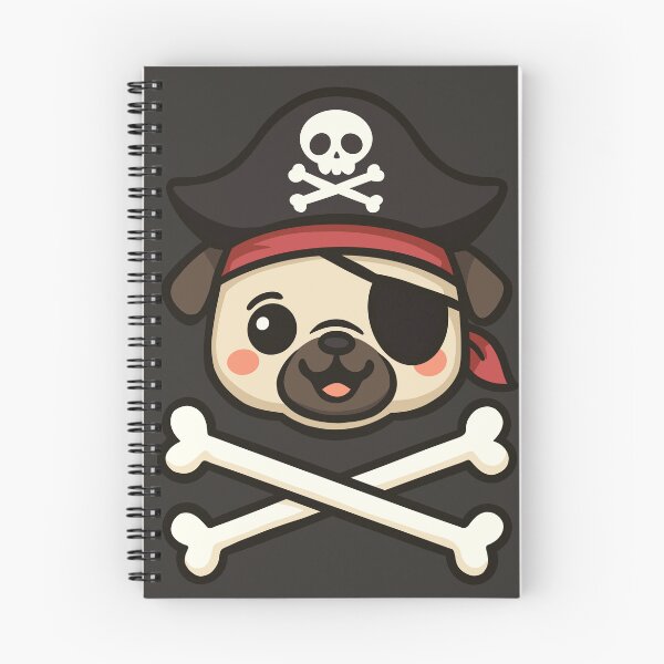 Item preview, Pirate Pug Skull and Bones designed and sold by Ghost on Toast.