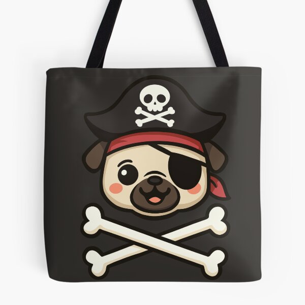 Item preview, Pirate Pug Skull and Bones designed and sold by Ghost on Toast.