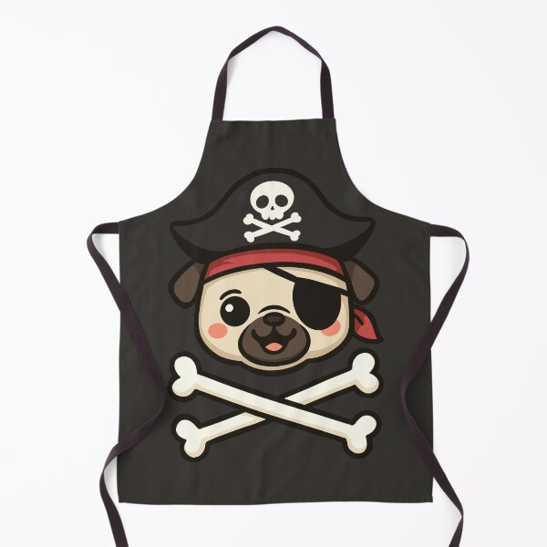 Item preview, Pirate Pug Skull and Bones designed and sold by Ghost on Toast.