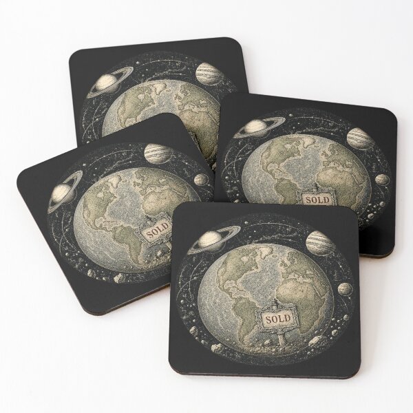 Item preview, Planet Earth Sold | Antique Earth Cosmic Surrealism designed and sold by FadedFrequency.
