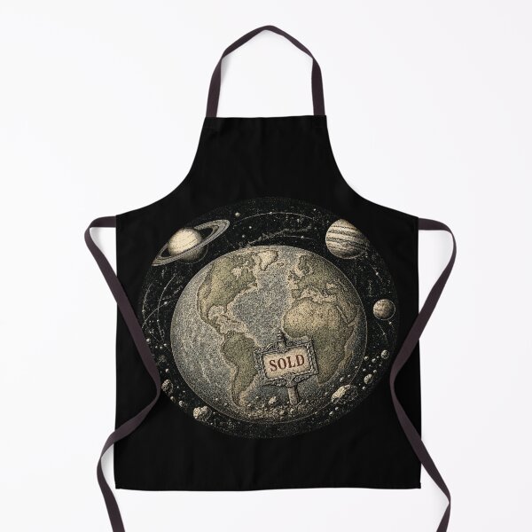 Item preview, Planet Earth Sold | Antique Earth Cosmic Surrealism designed and sold by FadedFrequency.