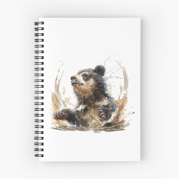 Item preview, Bear Cub | Cute Woodland Animal Watercolor Art designed and sold by Mandayartstudio.