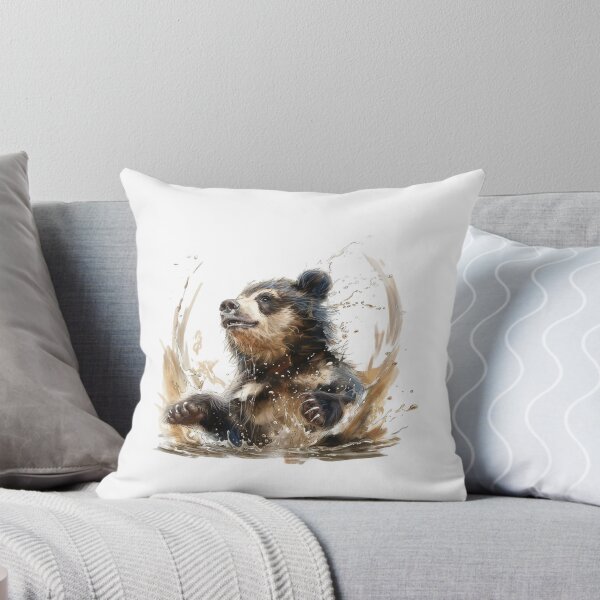 Item preview, Bear Cub | Cute Woodland Animal Watercolor Art designed and sold by Mandayartstudio.