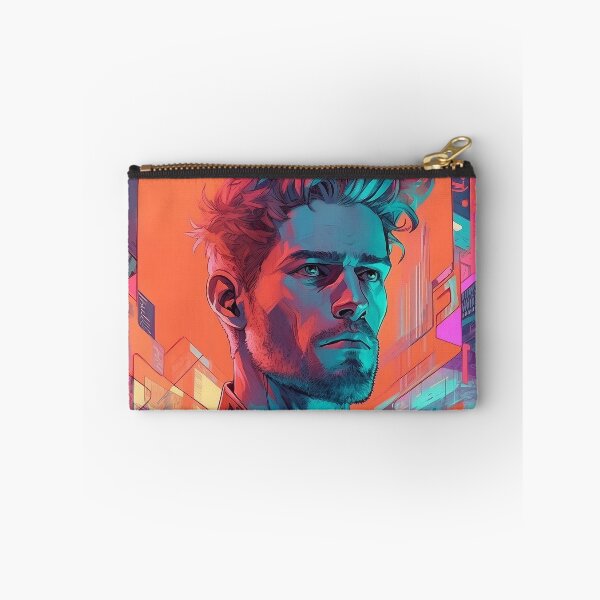 Item preview, Neon Cyberpunk Man with Electric Hair designed and sold by DavideXyz.