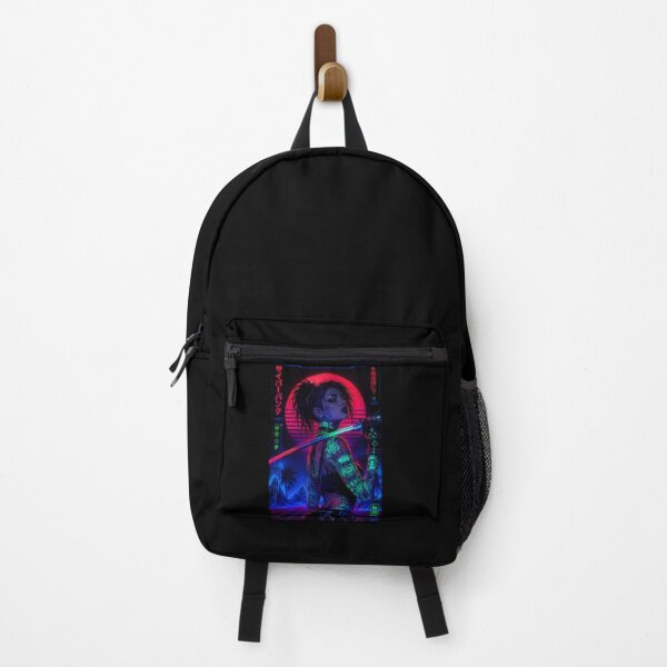 Item preview, Cyberpunk Rebel Girl | Neon Samurai | Vaporwave Gothic Punk | Synthwave 80s Retro Futuristic Art designed and sold by A-T-H.