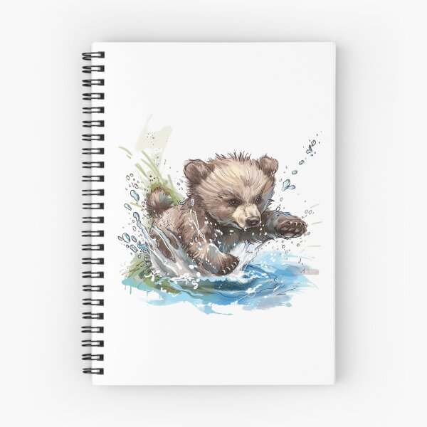 Item preview, Bear Cub | Cute Woodland Animal Watercolor Art designed and sold by Mandayartstudio.