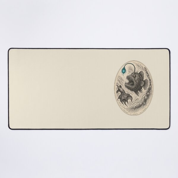 Item preview, Anglerfish & Deep Sea Life Vintage Scientific Engraving designed and sold by Czajnikolandia.
