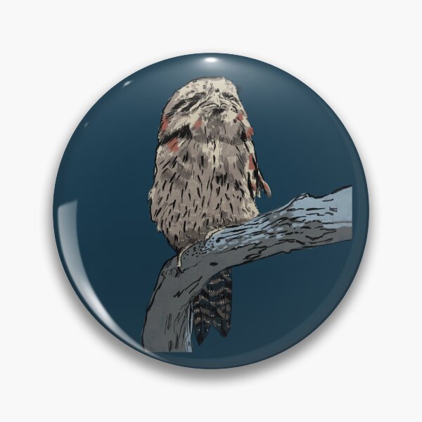 Item preview, Tawny frogmouth sitting in moonlight designed and sold by bee-denham-art.