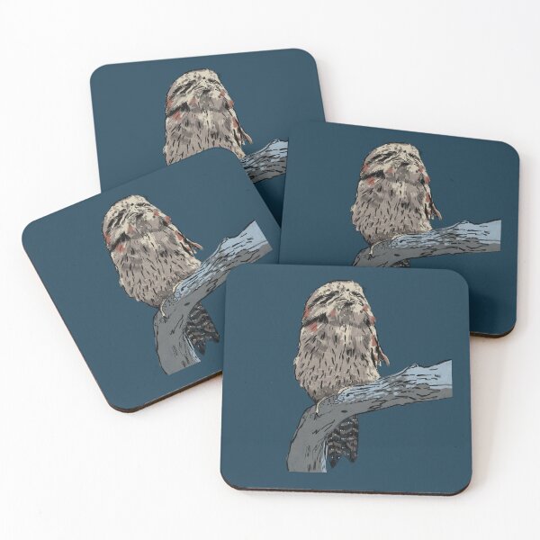 Item preview, Tawny frogmouth sitting in moonlight designed and sold by bee-denham-art.