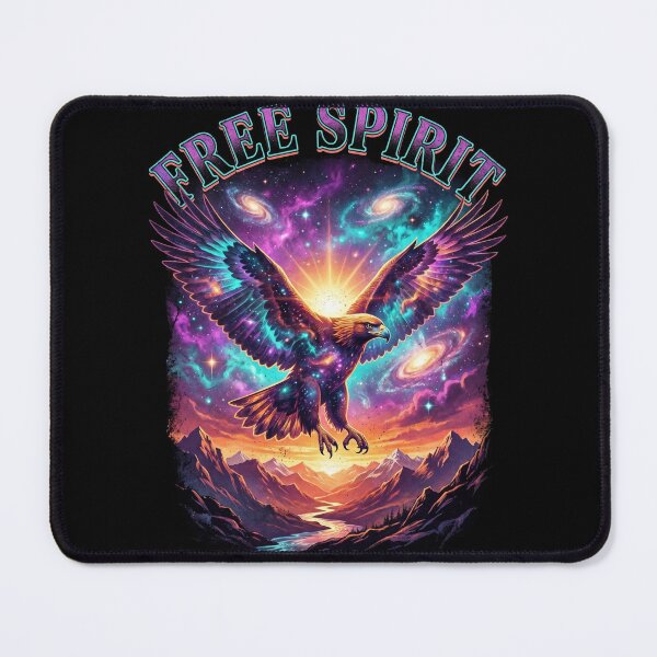 Item preview, Free Spirit Cosmic Eagle Flying Galaxy Nature designed and sold by AestheticTrd.