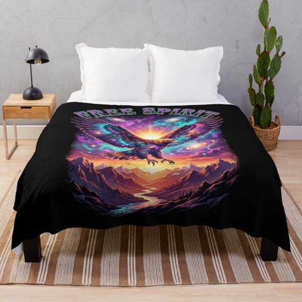Item preview, Free Spirit Cosmic Eagle Flying Galaxy Nature designed and sold by AestheticTrd.