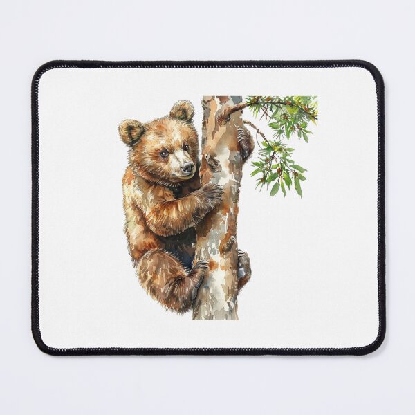 Item preview, Bear Cub | Cute Woodland Animal Watercolor Art designed and sold by Mandayartstudio.