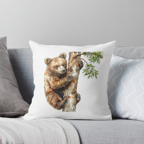Item preview, Bear Cub | Cute Woodland Animal Watercolor Art designed and sold by Mandayartstudio.