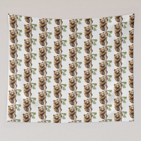 Item preview, Bear Cub | Cute Woodland Animal Watercolor Art designed and sold by Mandayartstudio.