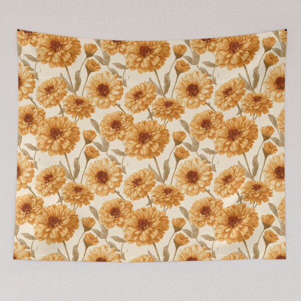 Item preview, Stunning Zinnia Print - Tropical Flower Pattern - Gifts For Grandma designed and sold by RoyalStarsPatts.