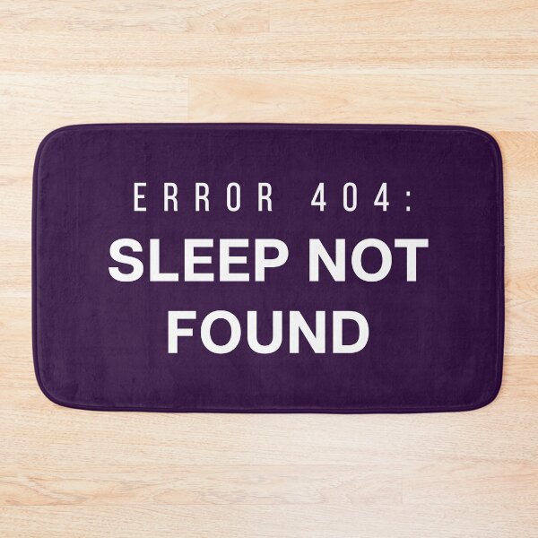 Item preview, Error 404 Sleep Not Found Dark – Bold Programmer Humor Gift for Tech and Gamer Lovers designed and sold by Hello Hobbies.