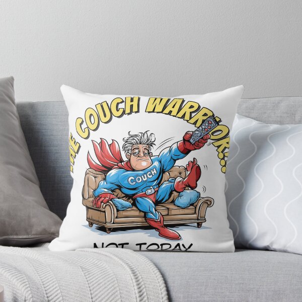 Item preview, Couch Warrior Funny Superhero – Not Today designed and sold by JacekKita.