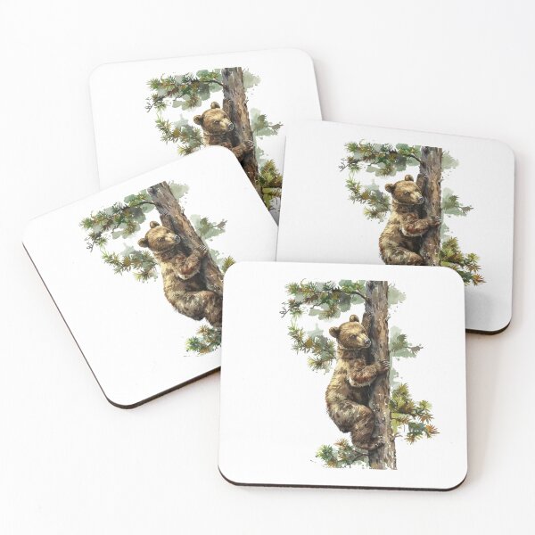 Item preview, Bear Cub | Cute Woodland Animal Watercolor Art designed and sold by Mandayartstudio.
